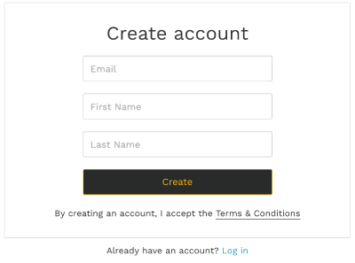 Create account