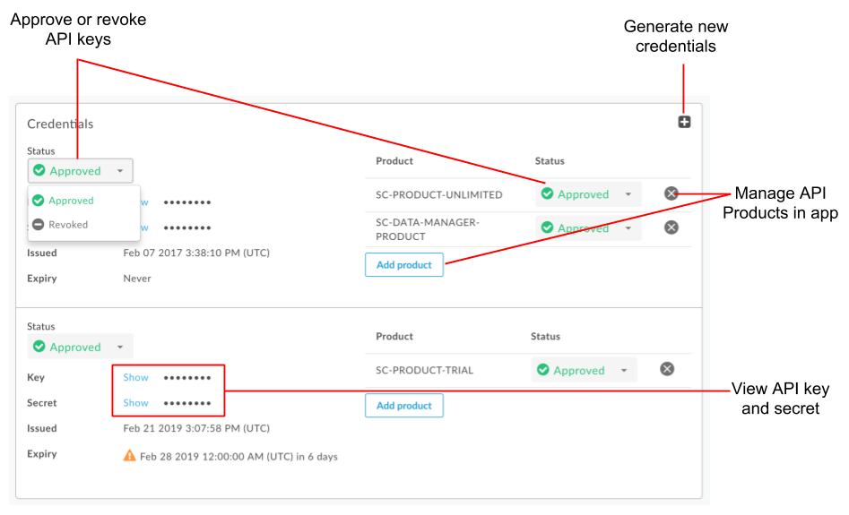 Register apps and manage API keys | Apigee Docs