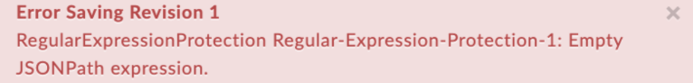 EmptyJSONPathExpression गड़बड़ी टेक्स्ट