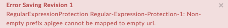 نص الخطأ NONBlankPrefixMappedToإفراغURI URI