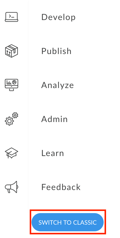 passer à la version classique ;
