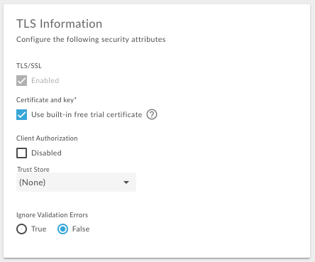 Selecione "Usar certificado de teste sem custo financeiro integrado"