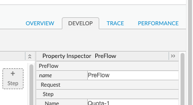 Karta Develop (Tworzenie) w kreatorze proxy