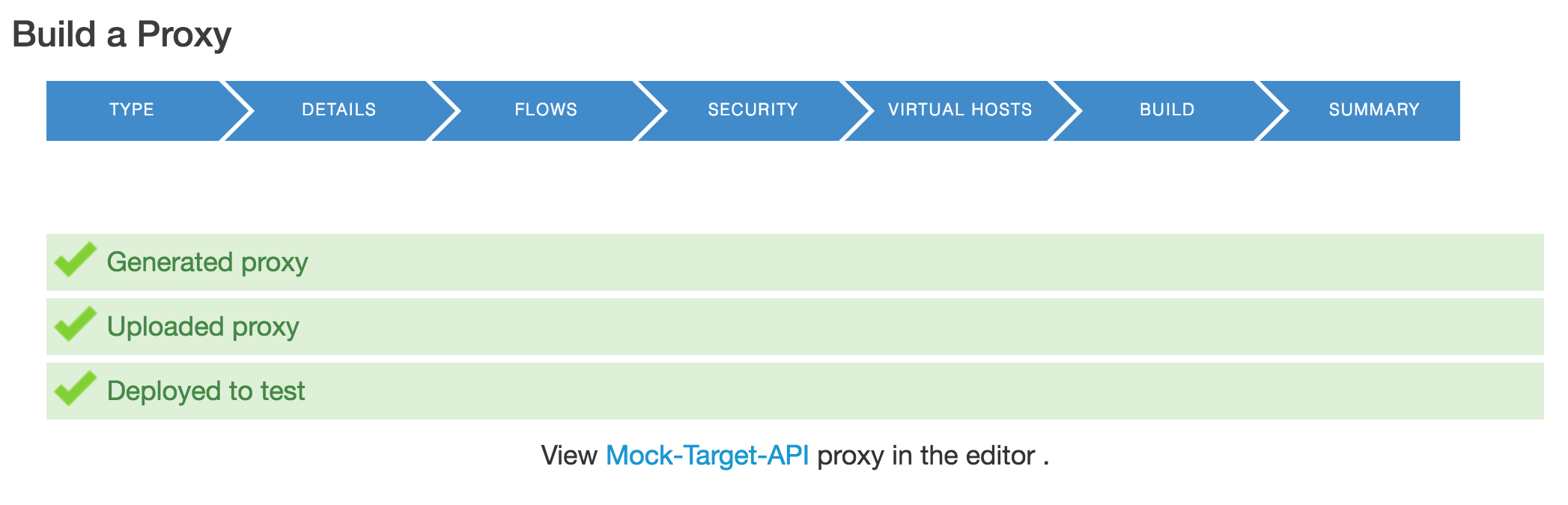 Build a Proxy Summary