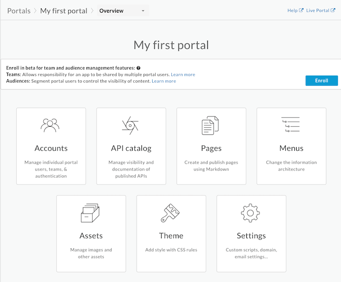 halaman landing portal