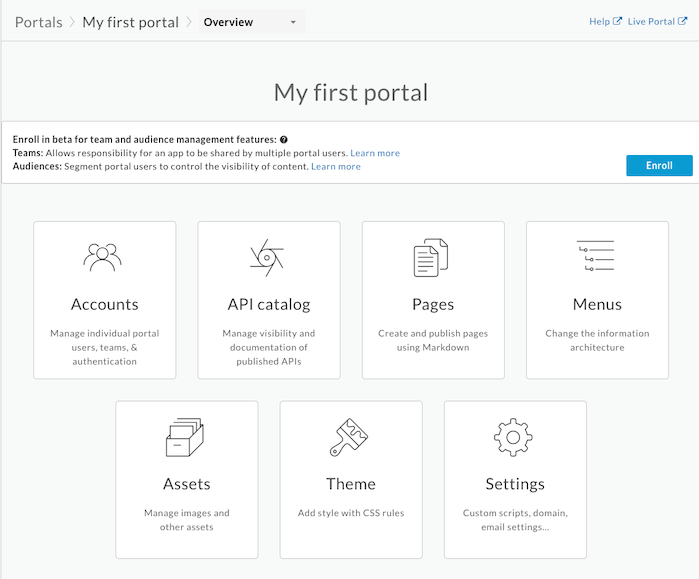 portal açılış sayfası