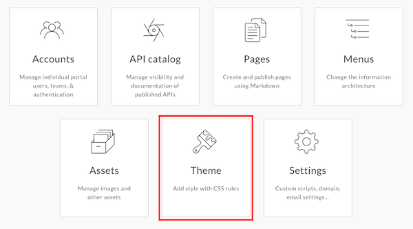 Klik Theme untuk melihat Editor tema