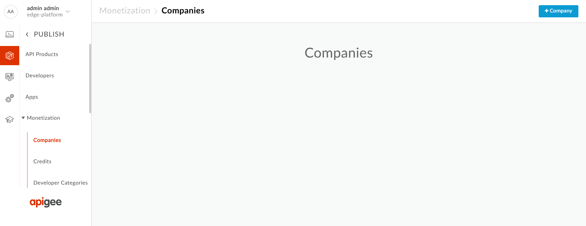 新しい Edge UI の [Monetization] メニュー